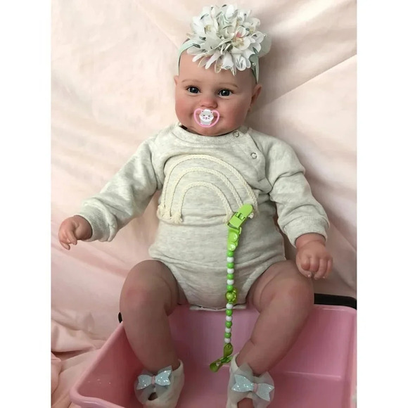 Body Silicone Vinyl Correct  Lifelike Reborn Baby Realistic Newborn Girl Dolls - Picture 6 of 8